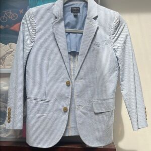 Men's Blue Striped Blazer